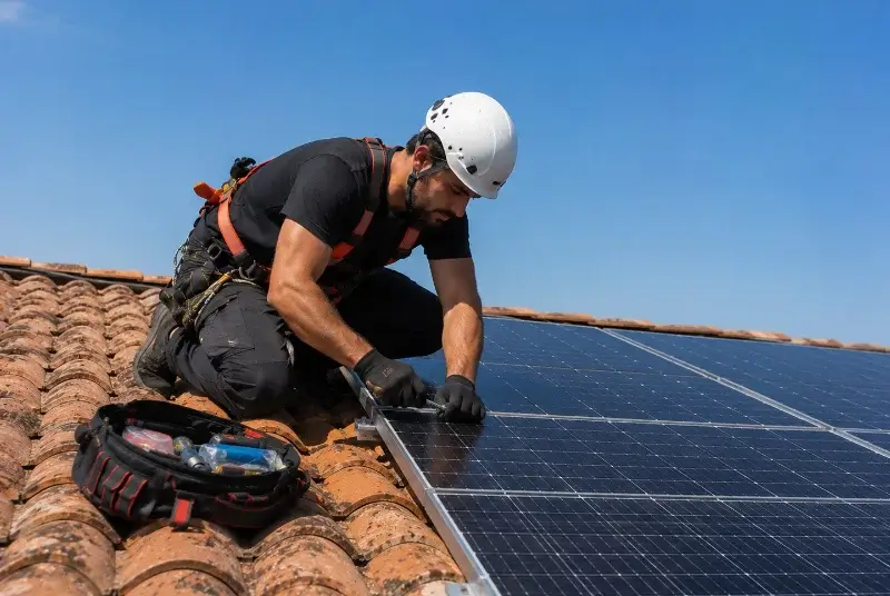 Maintenance et monitoring de panneaux solaires à Carbon-Blanc